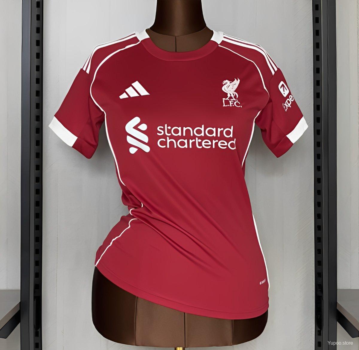 Camiseta de fútbol Liverpool 2025/26 LOCAL MANGA CORTA VERSION FAN